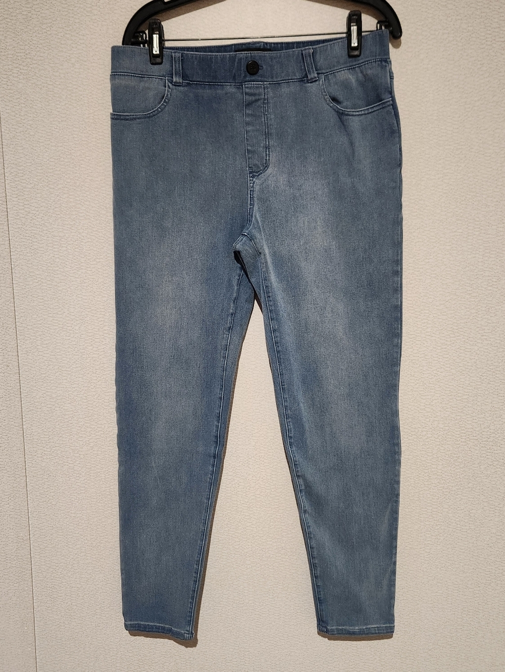 Betabrand 4 Pocket Skinny Leg Yoga Denim Jeans Pull On Mid Rise Womens Large